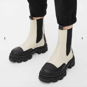 White Bianco BIAGINNY CHELSEA BOOTS size 40